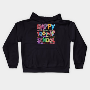 Happy 100th Day of School Shirt for Teacher Appreciation day Kids Hoodie